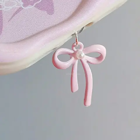 휴대폰 먼지 플러그, 아름다운 활 걸이 장식, 휴대폰 액세서리, 삼성 C타입 나비 매듭, 아이폰용 장식