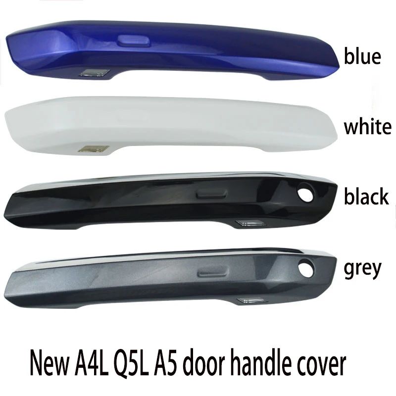 

4pcs Suitable For The New Audi A4L A5 Q5L Exterior Door Handle Outer Shell Cover With Plated Shiny Strip