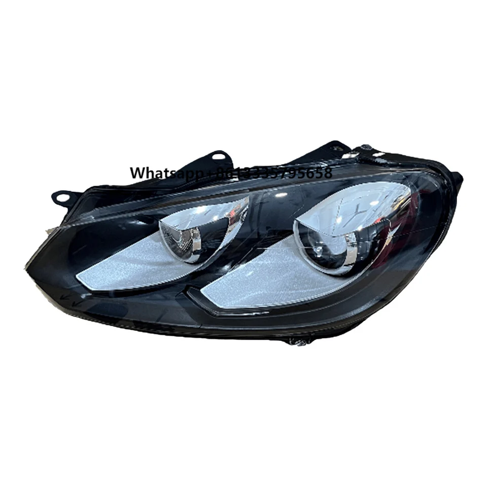 

LED Car Headlight Assembly for VW Golf 6 Mk6 5K GTI Variant Cabriolet 2010~2012 Red Fog DRL Corner Halogen Lamp 100W 6000K