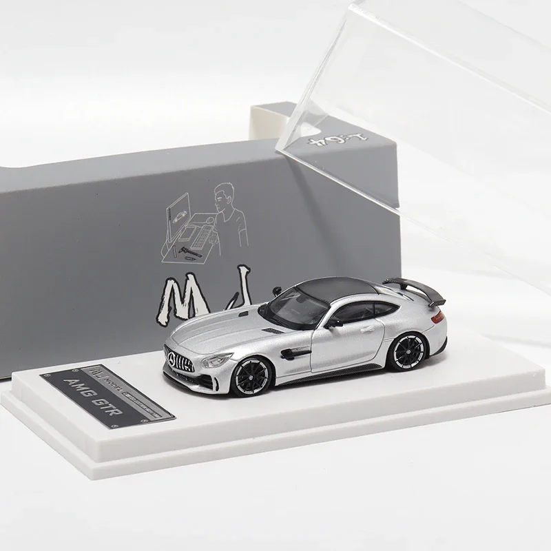 Diecast Auto Modell MJ 1/64 Benz AMG GTR C190 Legierung Auto Modell Spielzeug für Jungen Sammlung Display Hobby Original Box