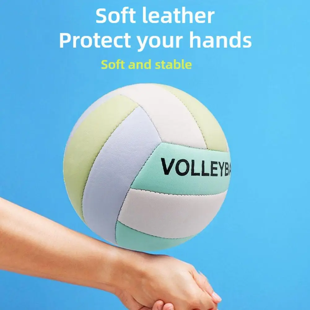 

PVC Volleyball Indoor Outdoor Volleyball Soft Touch Volleyball for Sport Training Professionals for Outdoor Indoor Training