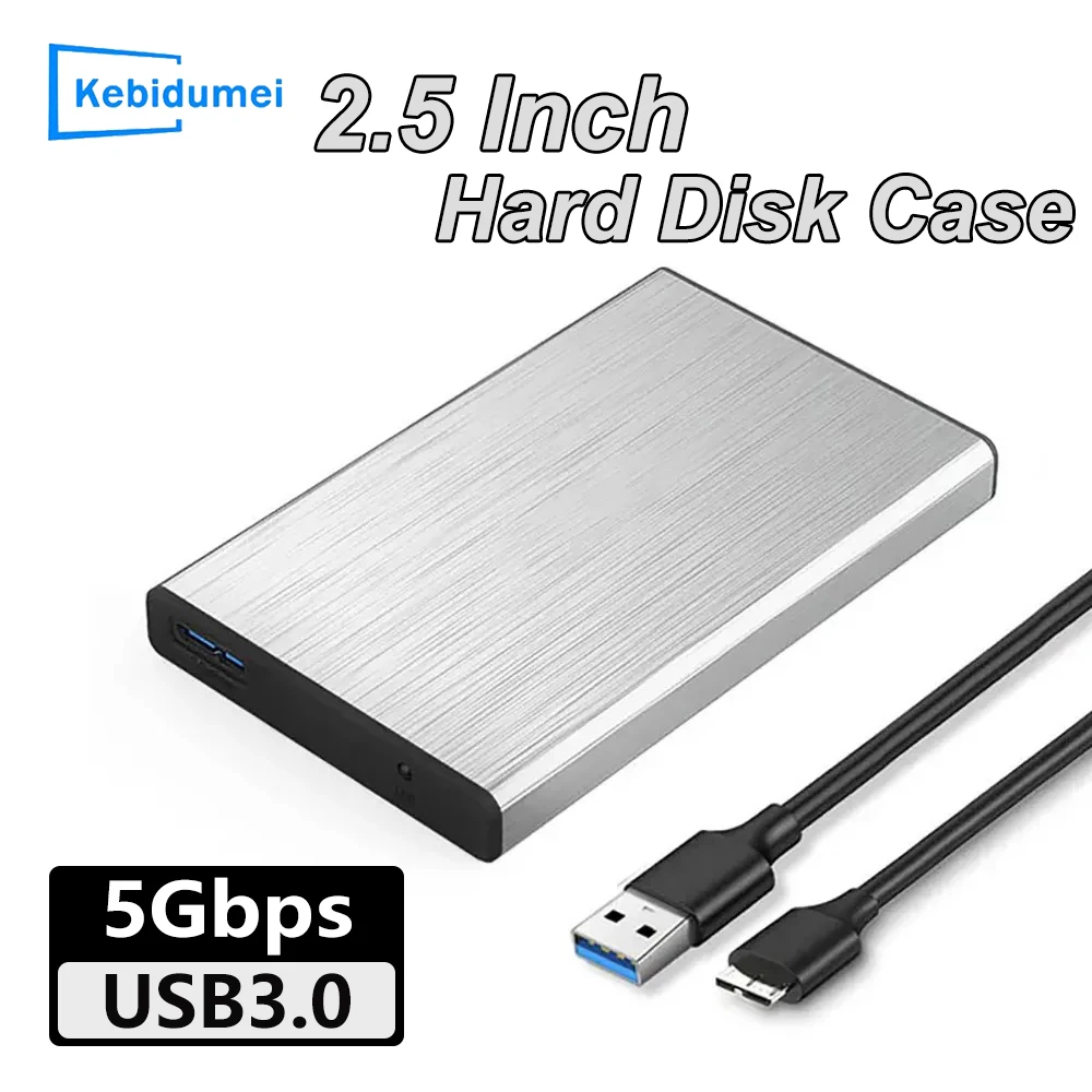 2.5 Inch Hard Disk Case SATA to USB 3.0 External Hard Drive Enclosure 4TB Supports 7mm 9.5mm SATA SSD HDD Box For PC Laptop