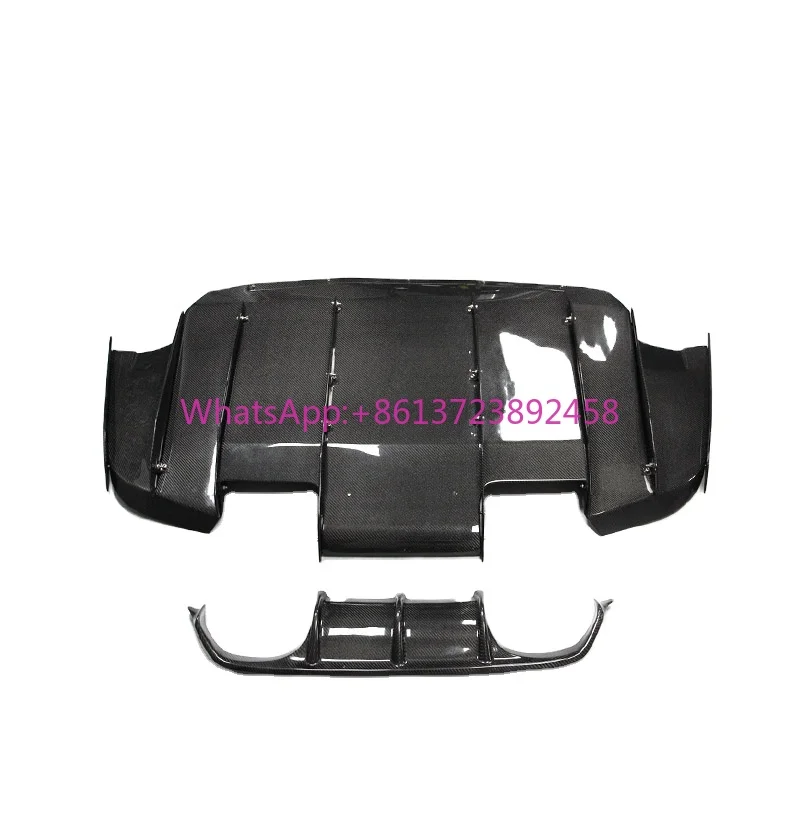 

Carbon Fiber Rear Bumper Lip Spoiler Diffuser for 2014-2019 BMW F80 M3 F82 M4 with Lights MP V 3D