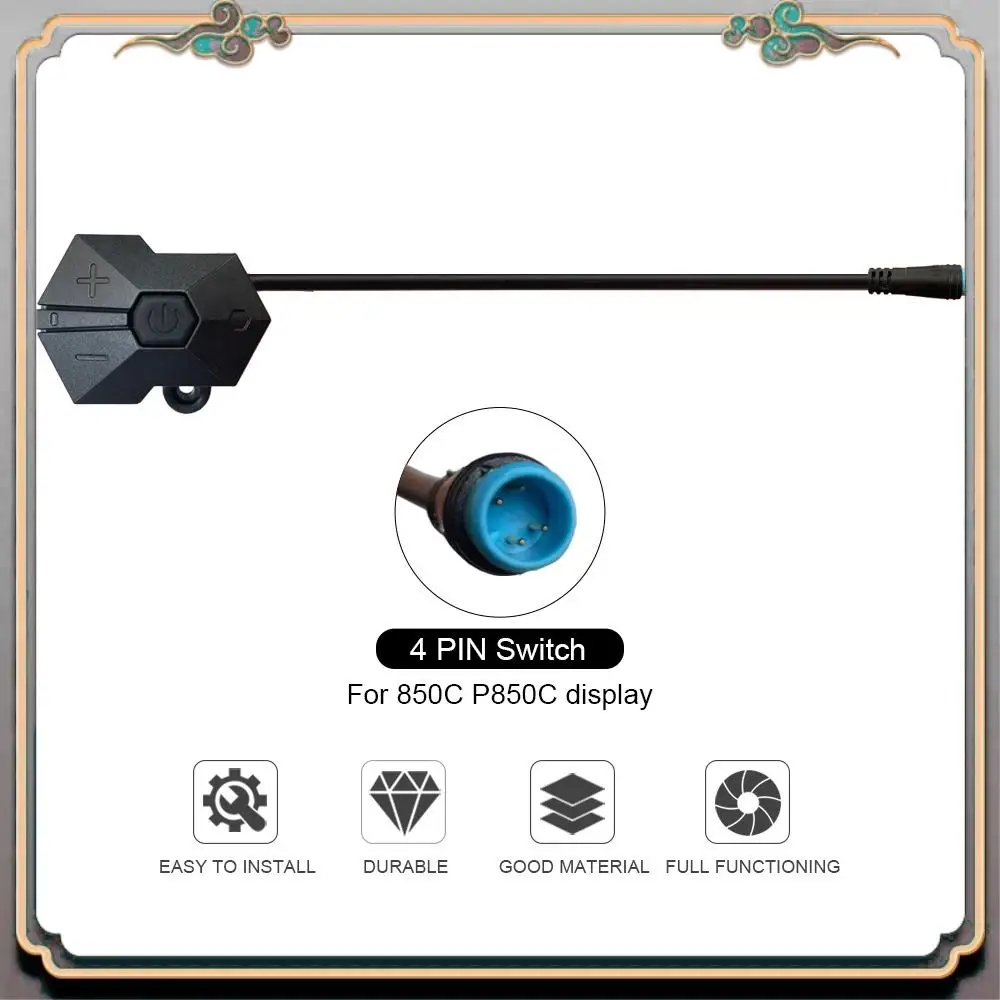 

Durable 850C P850C Display Controller 4 Pin For BAFANG Comvertion Kit Panel Control Cycling Replacement Parts Ebike Accessories