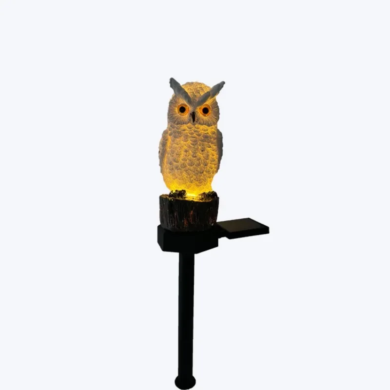 

Garden Solar Light Outdoor Decor Resin Owl Solar LED Light with Stake Waterproof Light for Flower Fence Lawn Decoration