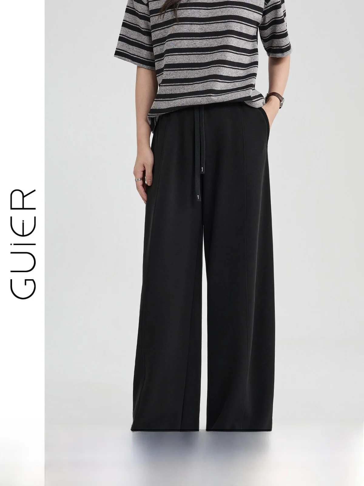 

Slimming Straight Leg Casual Pants High Waist Women's Summer 2026 New Loose Wide Leg Sports Pants Comfortable Fashionable