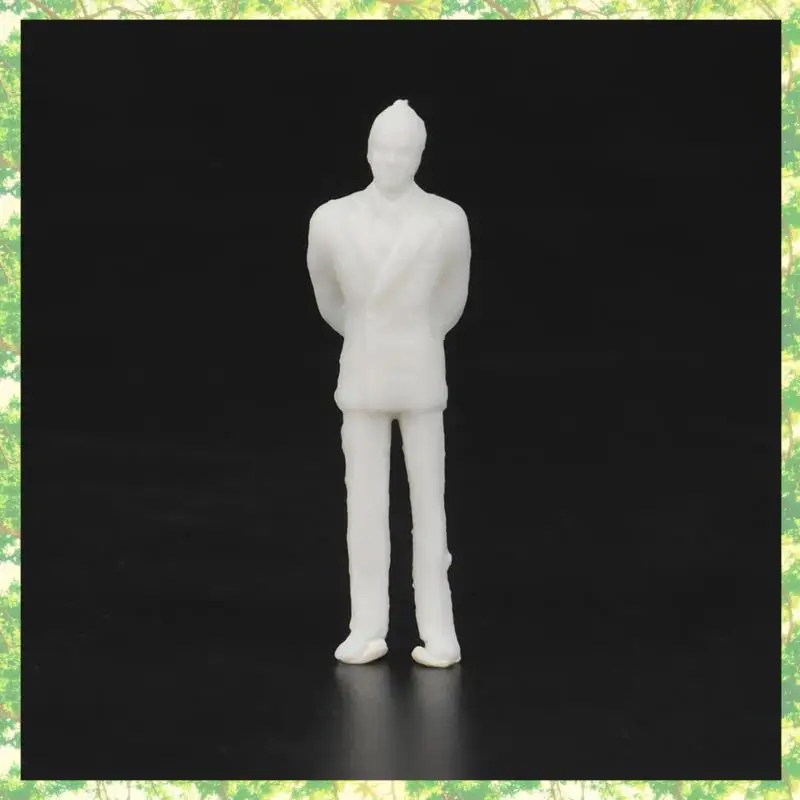 Ecologicamente correto-1:50 figuras brancas modelo arquitetônico escala humana modelo HO povos de plástico, 50 peças