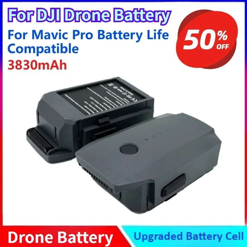 

New 3830mAh 11.4V Lipo Battery for Mavic Pro Long-lasting Battery for Mavic Pro Series Drone Replacement Battery Accessories