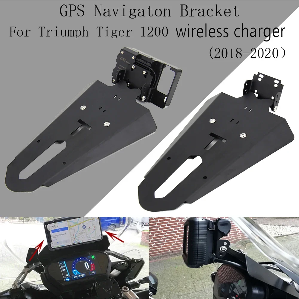 

NEW 2018 2019 2020 Motorcycle Front Phone Stand Holder Smartphone Phone GPS Navigaton Plate Bracket For Triumph Tiger 1200