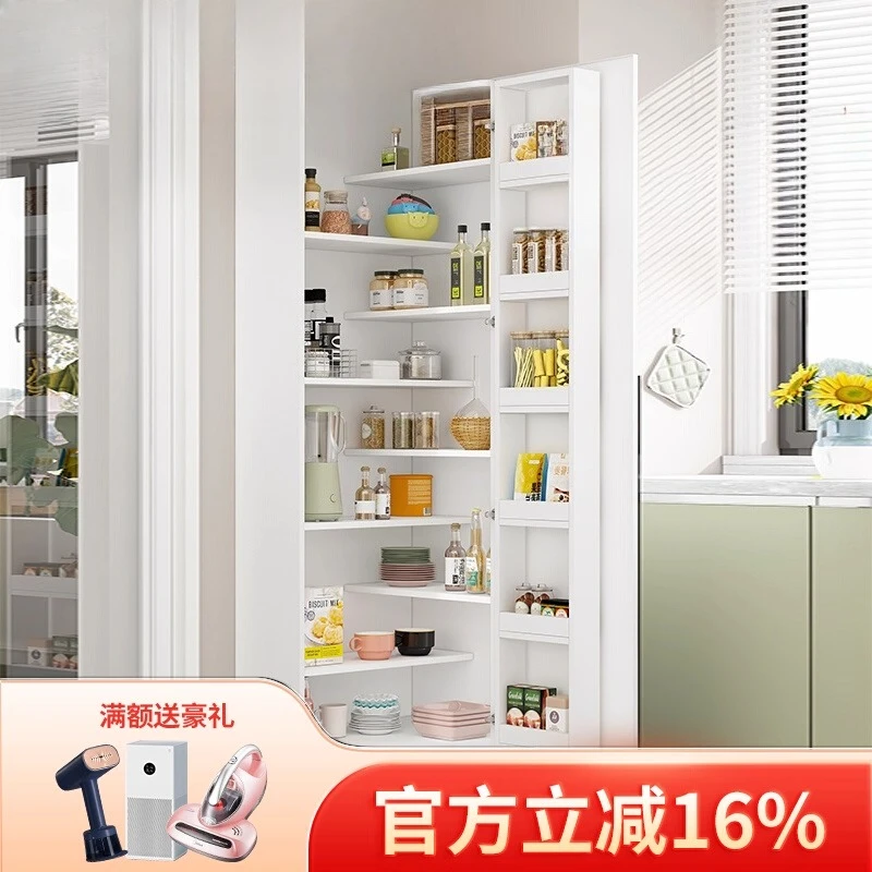 

Cream Wind Corner Cabinet Shelf Integrated Diamond Corner Kitchen Storage Corner Cabinet Edge Cabinet 8G285