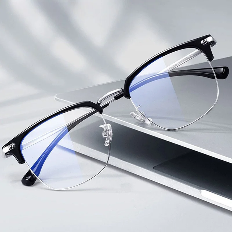 Blaulichtfilter-Brille Eckige Brillenform Computerbildschirmschutz für Büroarbeit – Detail 2