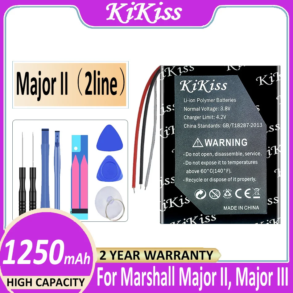 

Battery 603040 (2line) 1250mAh For Marshall Major II III Bluetooth MID Bateria