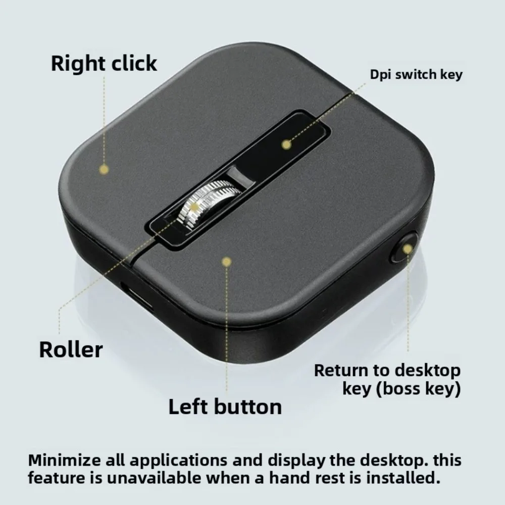 SANWA Wireless Mini Mouse Customized 2.4G Dual Mode Lithium-ion Battery Bluetooth Magnetic Detachable Portable Commuting Mouse