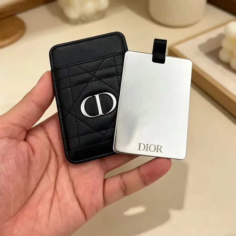 Dior Dior’s Bag Multi-functional Portable Double Sided Touch Up Mirror Integrated Card Holder Compact Pocket Makeup Mi - view 3