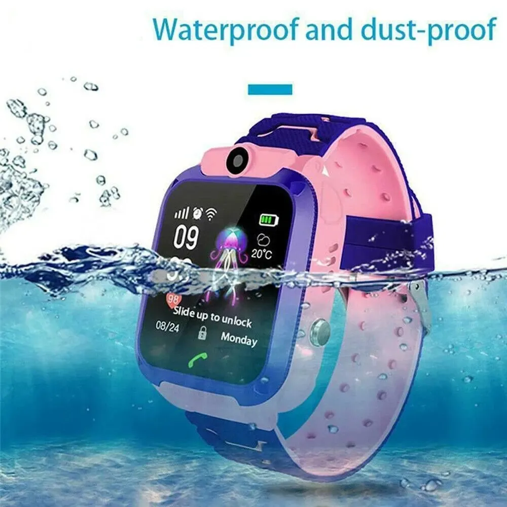 Kids Watches Waterproof Smart Watch Call Phone Location SOS 2G Children Activity GPS Monitor Boy Girls Sport Digital Tracker Q12