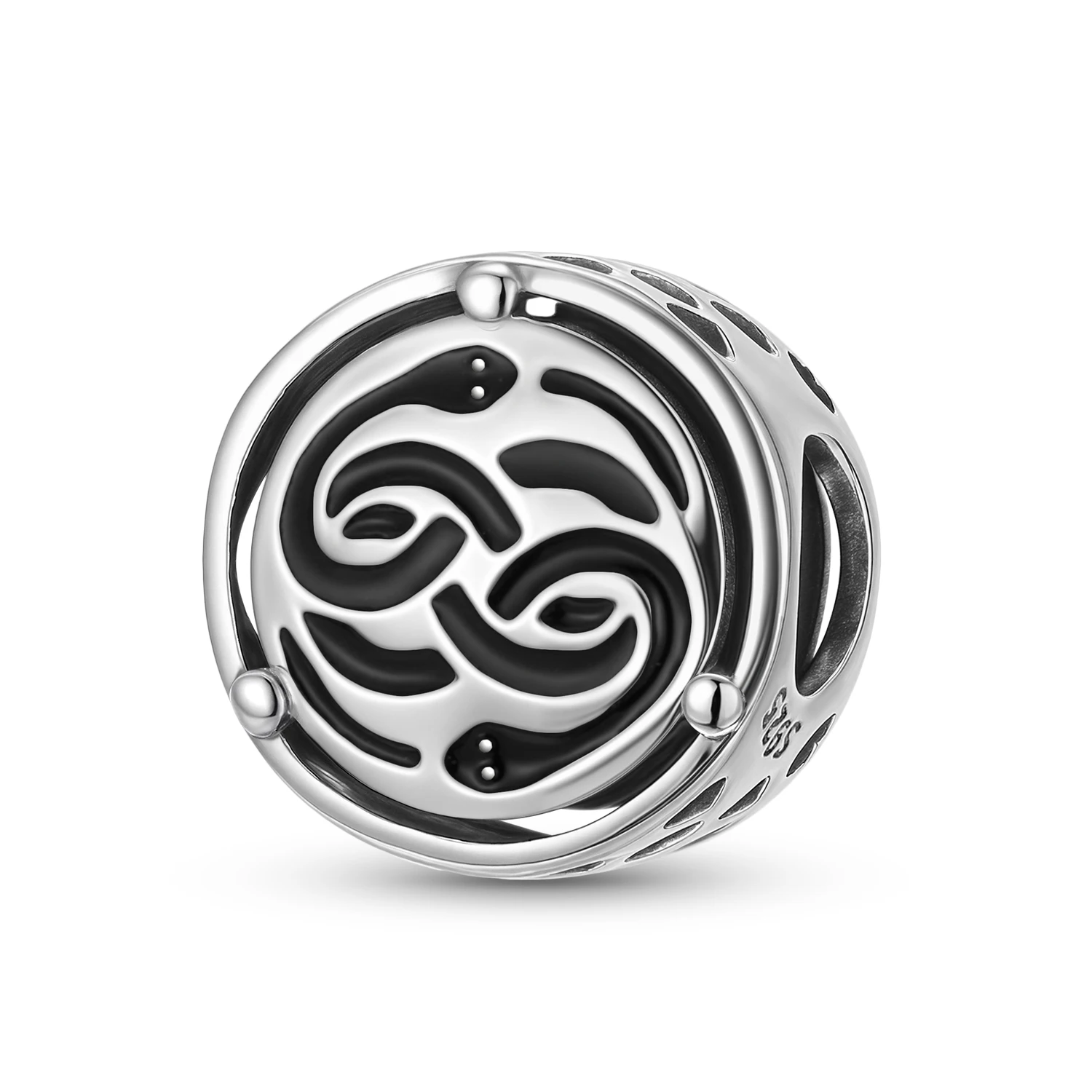 

Бесконечное желание, черная змея, стерлинговое серебро 925, символы, очаровательные бусины, ювелирные изделия, подарок, подходят для оригинального браслета, ювелирные аксессуары «сделай сам»