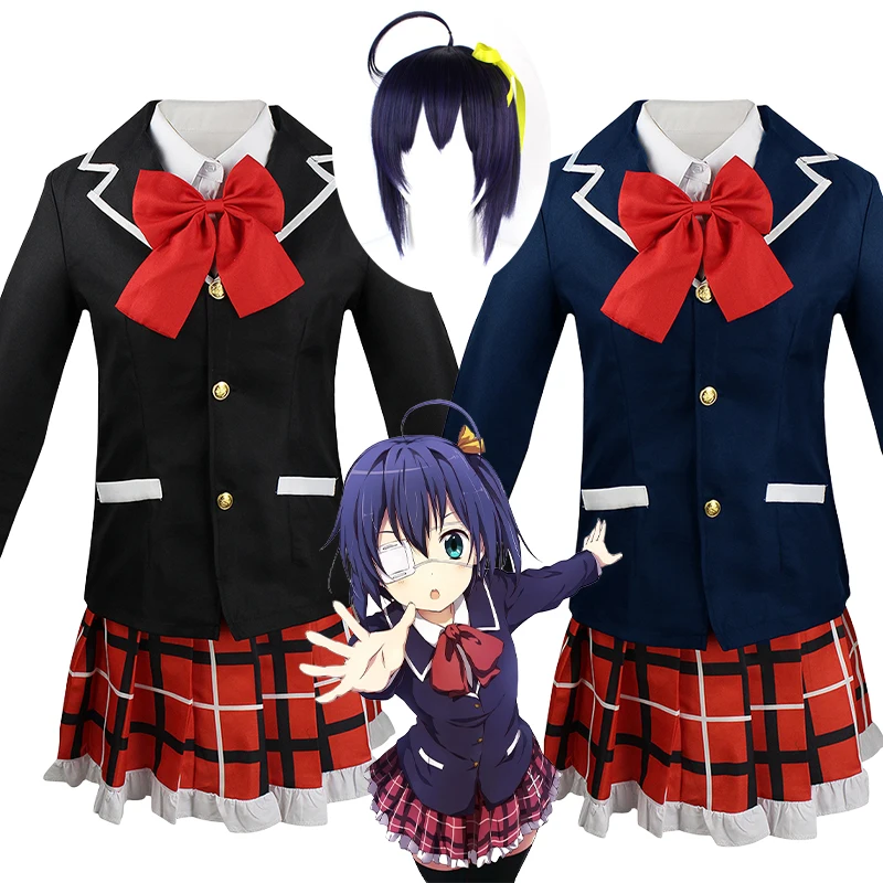 

Anime Love Chunibyo Other Delusions Cosplay Costume Takanashi Rikka Cosplay Jk Dress Uniform Adult Halloween Costumes for Women