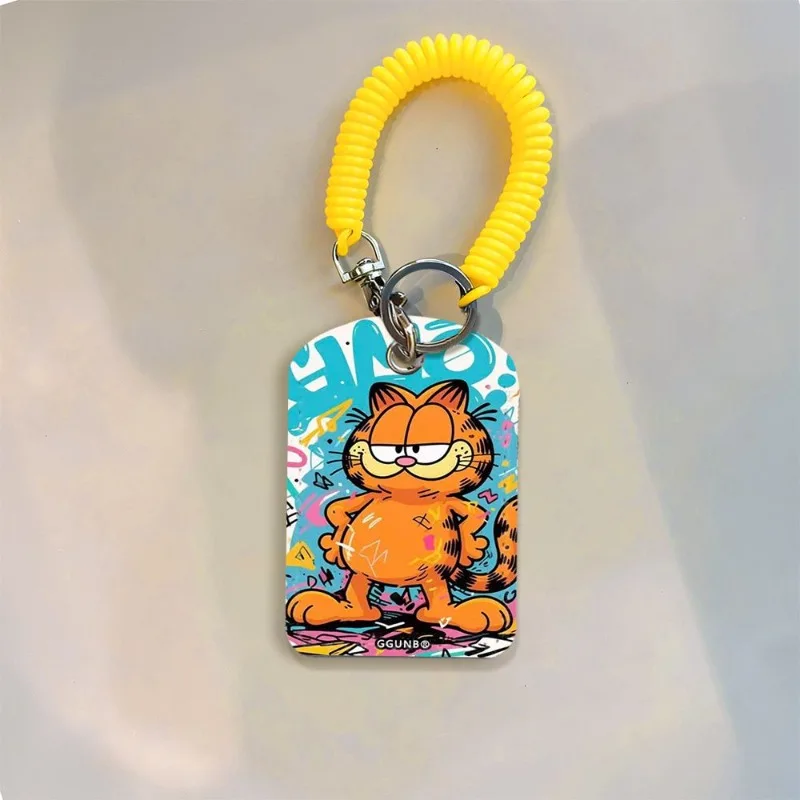 New Garfield Card Cover Creative High-value Cartoon Printing Student Bus Access Control Campus Card Anti-loss Protective Cover