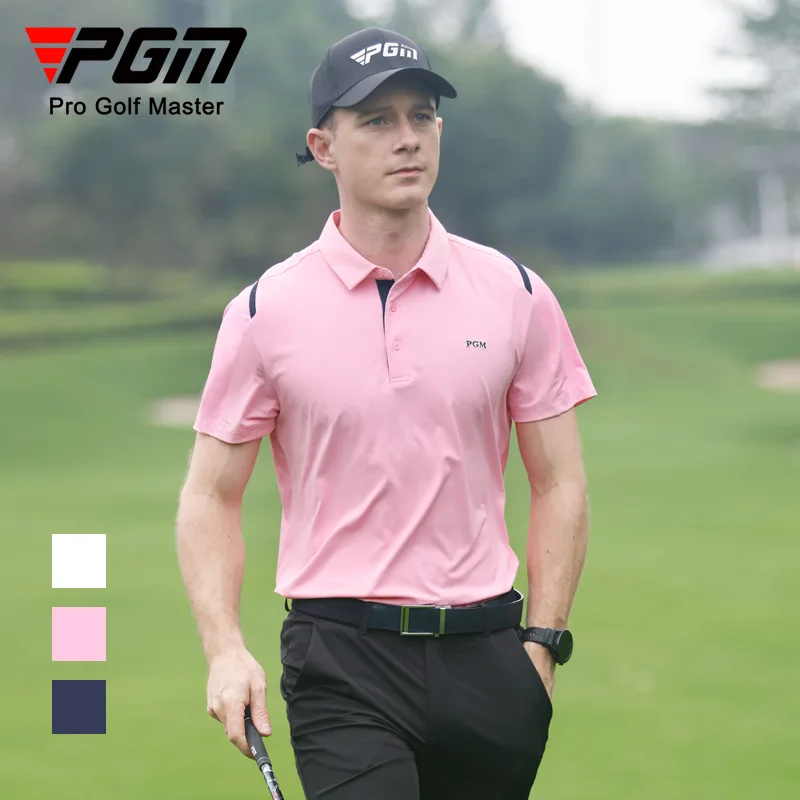 YF576 Summer New Golf Apparel Men's Short Sleeve T-shirt Men's Sports Fabric Lightweight and Breathable Men's Top