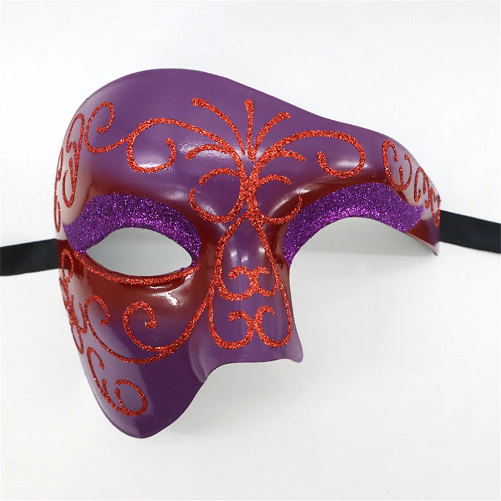 Masque de Cosplay demi-masque pour femmes et hommes, pour bal masqué, fournitures de fête, accessoire de Costume d'halloween