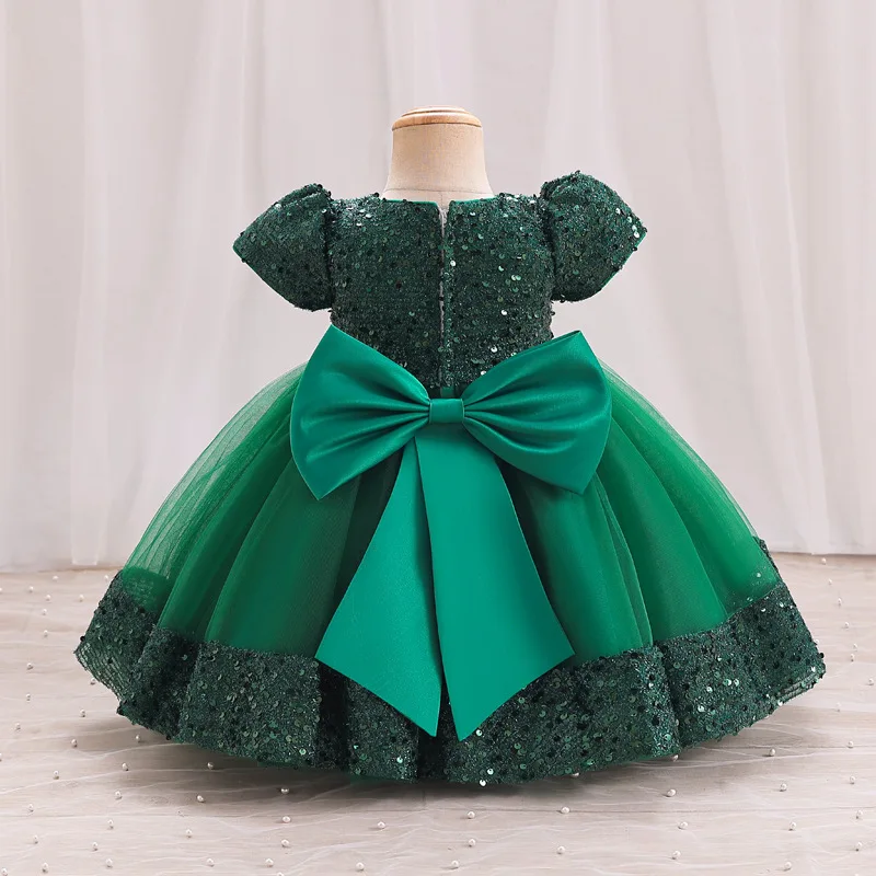 HETISO Baby Princess Party Dresses for Birthday Wedding Kids Pageant Prom Gowns Children's Formal Quinceanera Holiday 1-6 Years