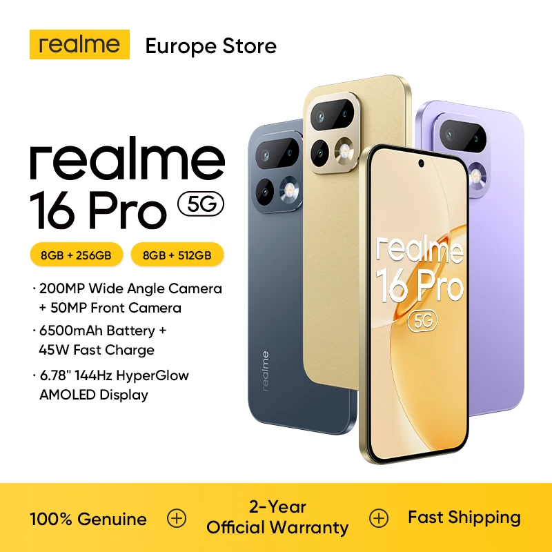 realme 16 Pro 5G — fotocamera da 200MP con stabilizzazione OIS