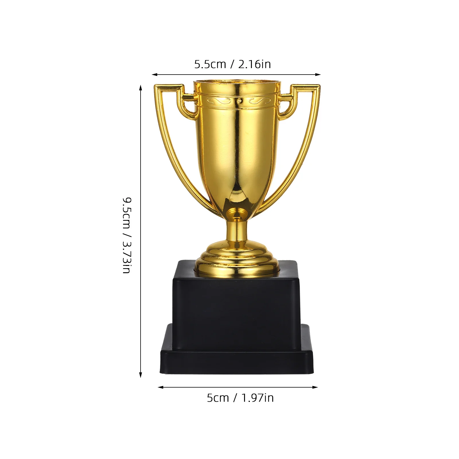 Delicate Trophy Plastic Trophy Props Gold Plastic Trophy Plastic Trophy for Competitions trophy cup trophy award