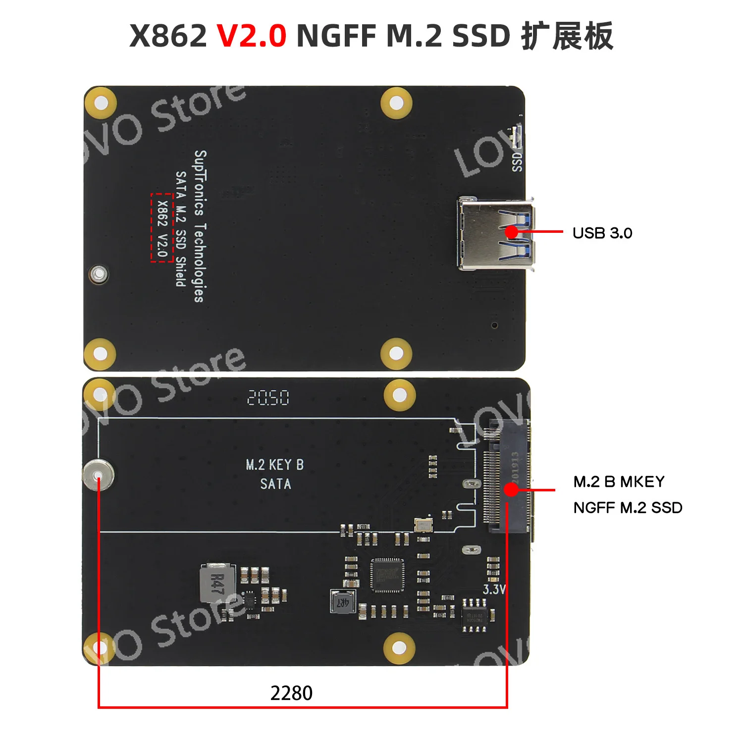 4 M.2 NGFF SATA SSD Key-B NAS Storage Expansion Board x862 V2.0