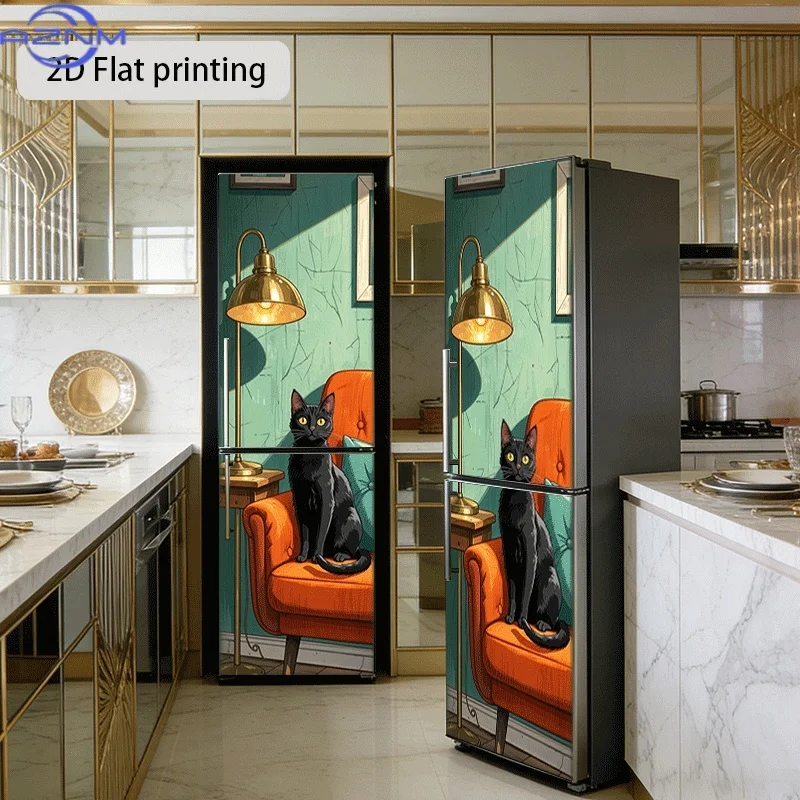 2D Flat Printing 1pc Refrigerator Sticker 