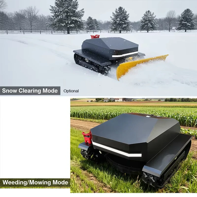 Good Selling Agriculture Mini Crawler Robotic Remote Control Lawn Mower for Garden Grass Cutting Machine