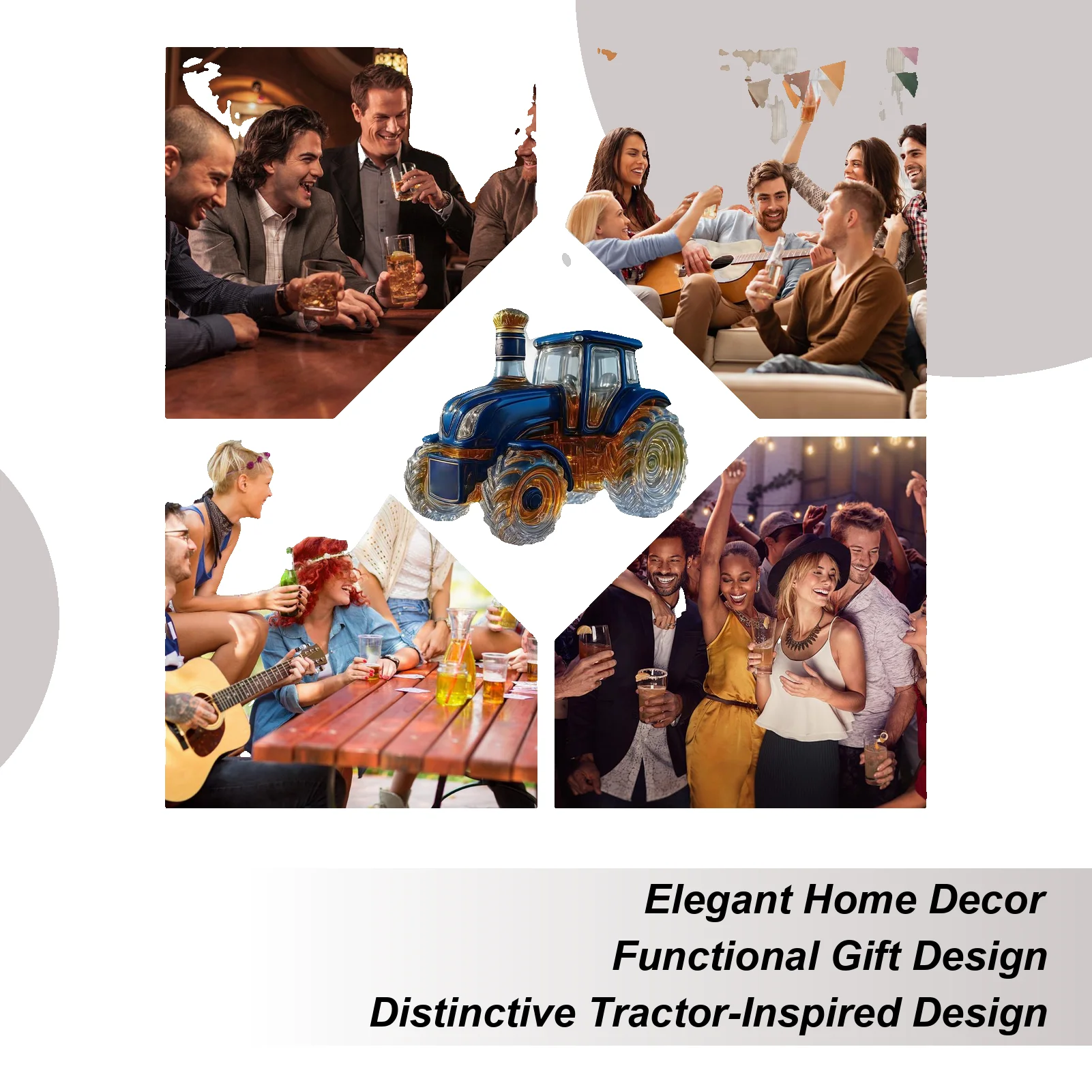 

Liquor Decanter Glass Funny Storage Container Funny Liquor Bottles Vodka Decanter For Wine Bourbon Brandy Vodka Home Decor Bar