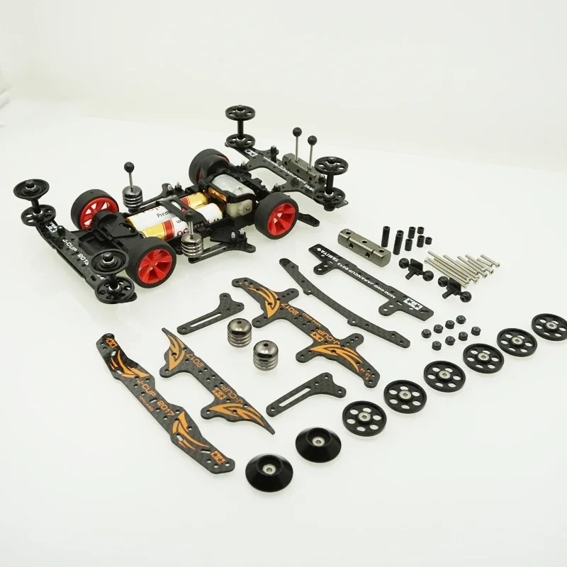 self made Tamiya mini 4WD carbon front rear break roller spancer damper full newer setting for VZ chassis 324