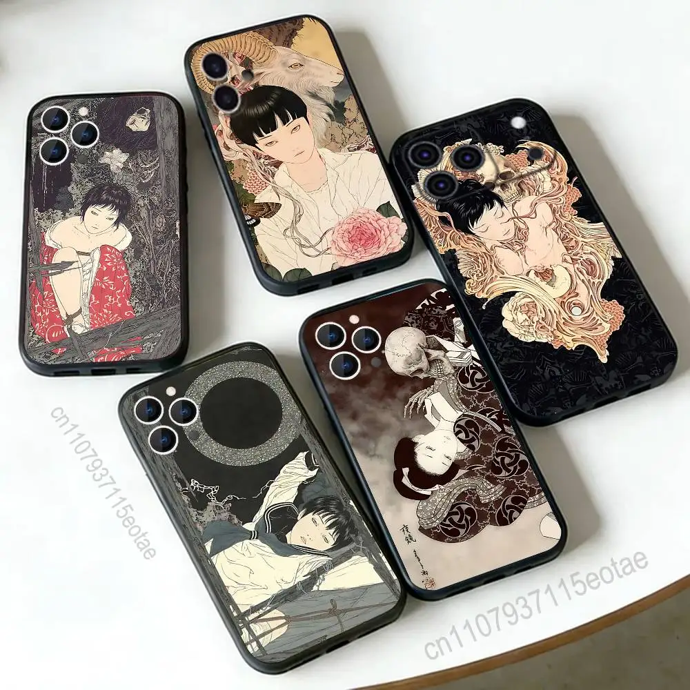 

MaiYaCa Takato Yamamoto Phone Case Silicone Soft For IPhone 16,17,15,11,13,12,14,Mini,Pro,Max,Plus,Air,E Black
