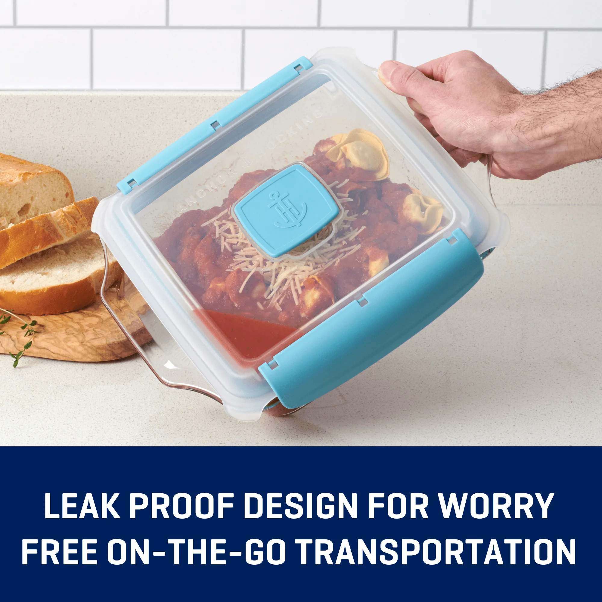 TrueLock-Backform mit abschließbarem Deckel, 9 x 13 Glas, 3-Liter-Schale