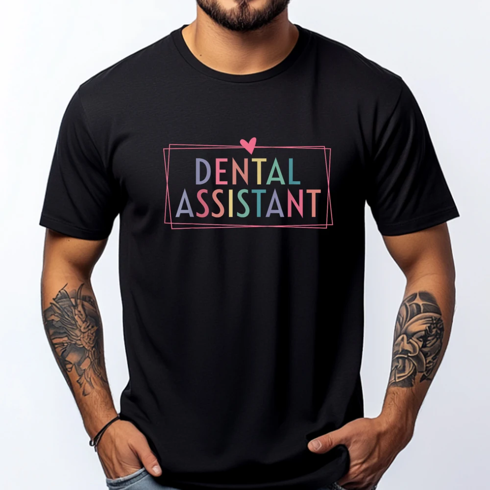 

Dental Assistant Dental Hygienist Dentist Appreciation Black T Shirt Mens T Shirt Japan Style