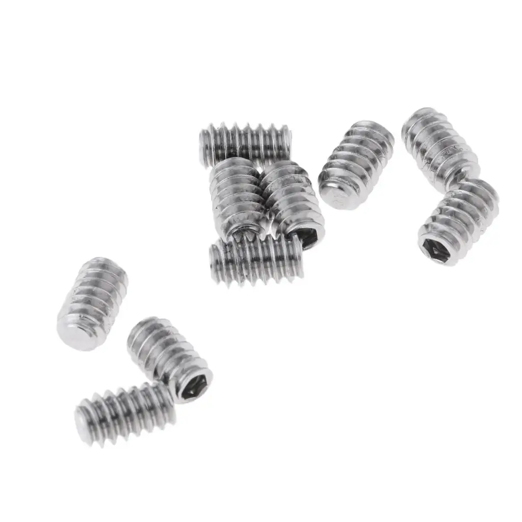 10x Stainless Steel Wakeboard Grub Screws Accessory Surfing