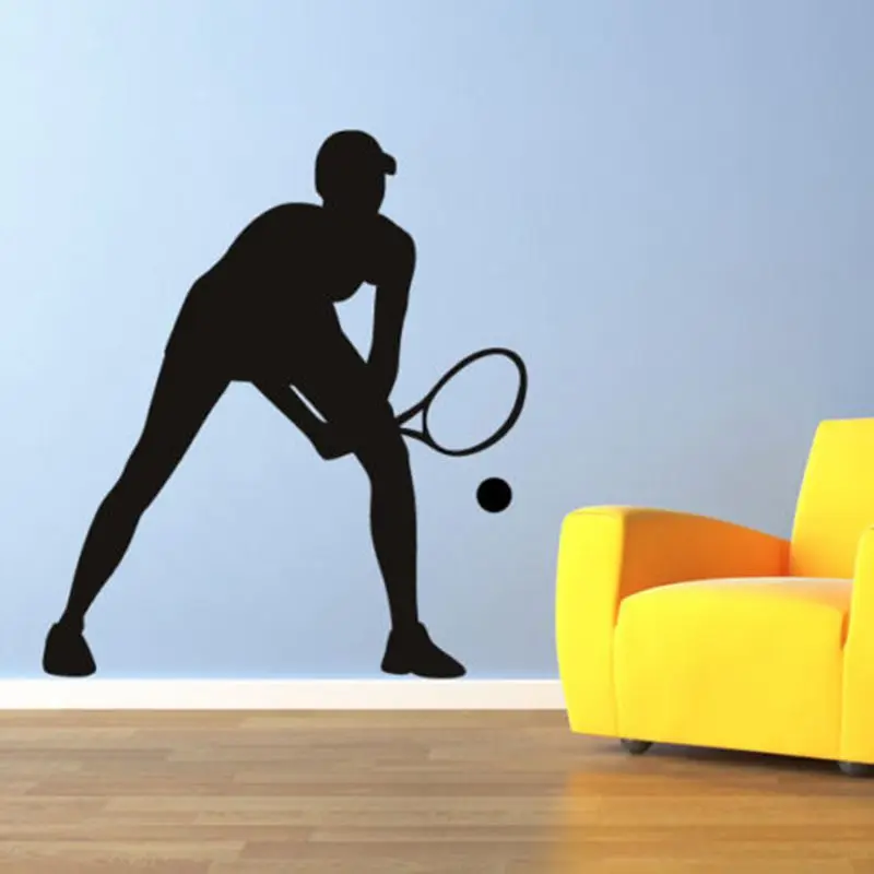 Women Tennis Player Sticker Car Switch Wall Decal Decors Home Decoration