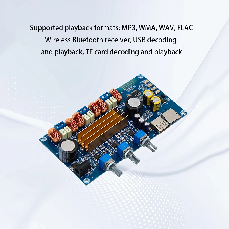 TOKBAN TPA3116 50 واط * 2 + 100 واط 2.1 قناة مكبر للصوت HIFI ستيريو بلوتوث مكبر للصوت مجلس للمسرح المنزلي #4