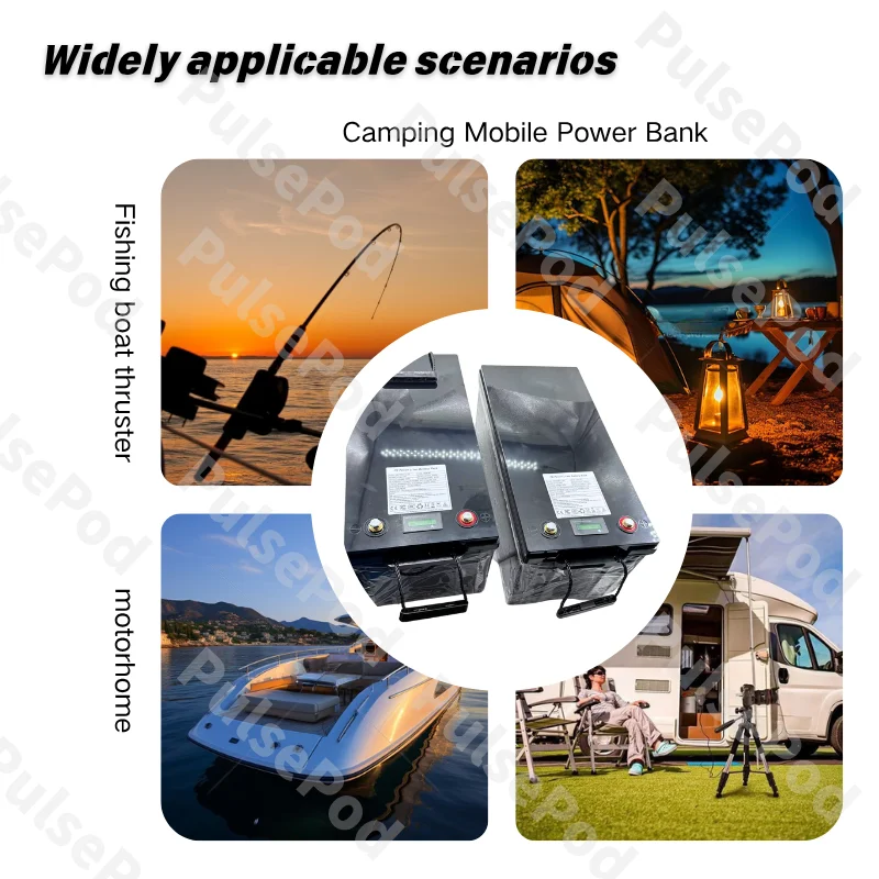 36V 100AH LiFePO4 Battery Pack For RV Campers Marine Golf Cart 200A BMS Deep Cycle Energy Storage Lithium Iron Phosphate Battery