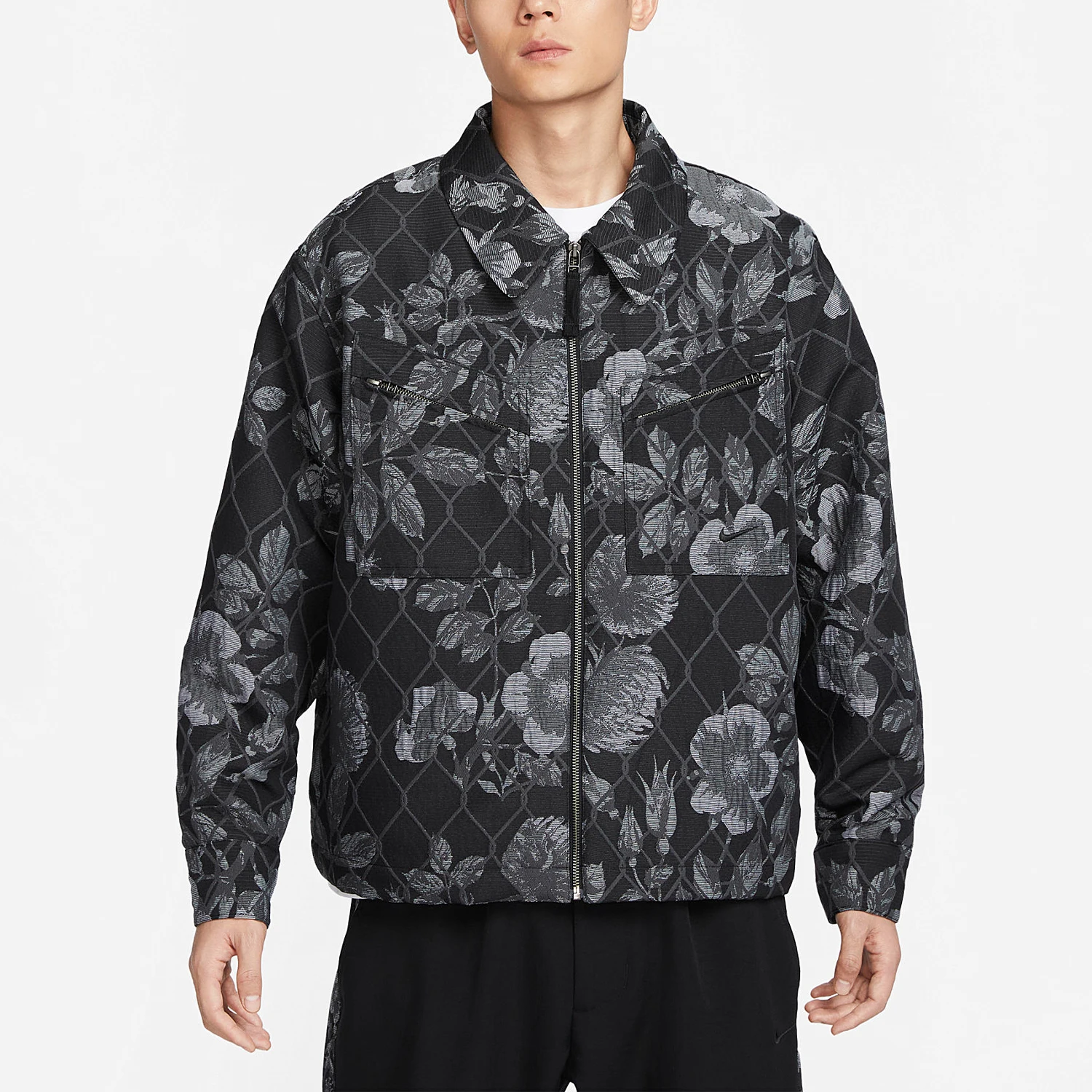

Мужская модная куртка Nike Originals Spring New Style с отложным воротником FN2673-010