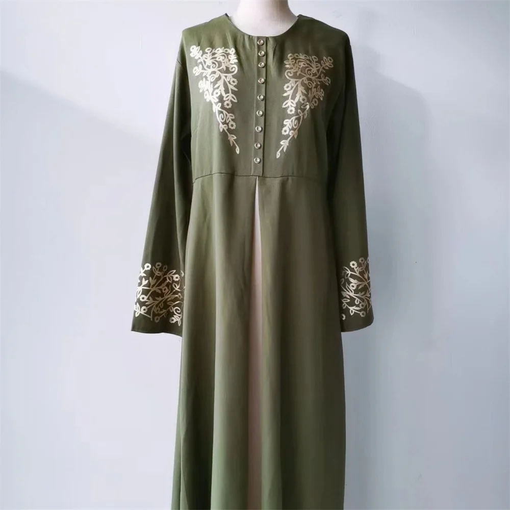 2024 nuovo nero modesto Ramadan Eid Dubai lusso ricamato Kebaya Abaya abiti musulmani Robe Femme Musulmane Vestidos De Fiest