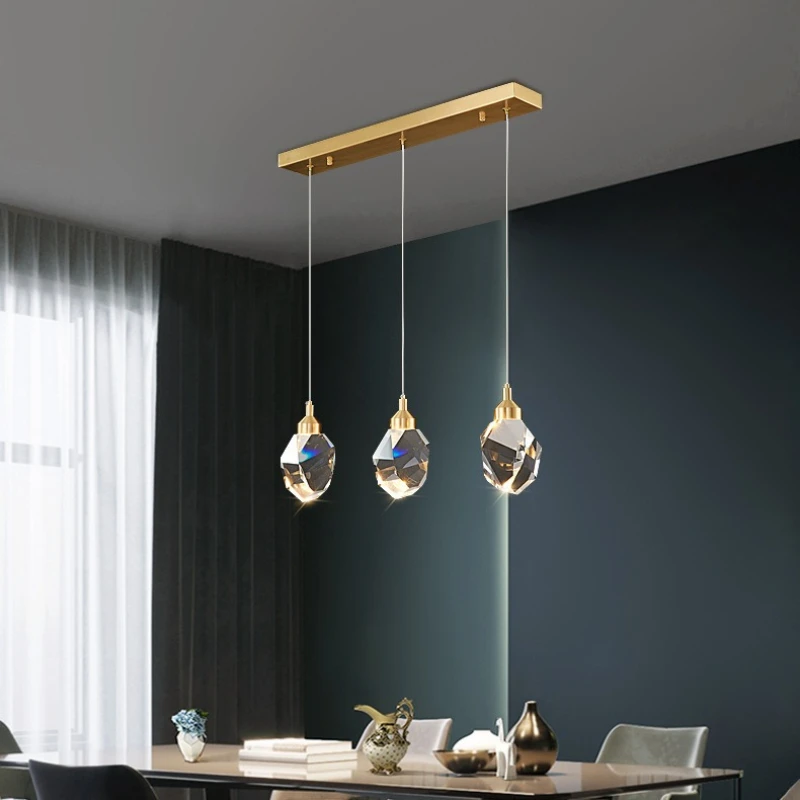 

Creative K9 Crystal Pendant Light, Light Luxury Interior Decor Lighting Fixtures for Bedroom Bedside Study Parlor Bar Counter