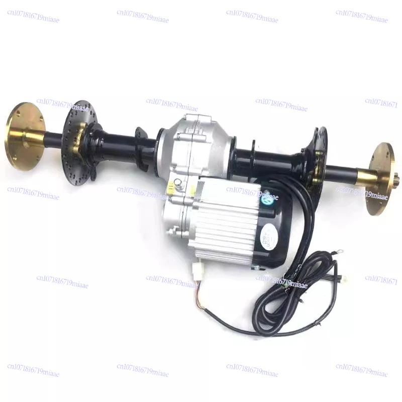 DIY Full Live Rear Axle Assembly 650mm 48/60V 1500W Electric Go Kart Drive Kit With Differential Motor Replacement Parts