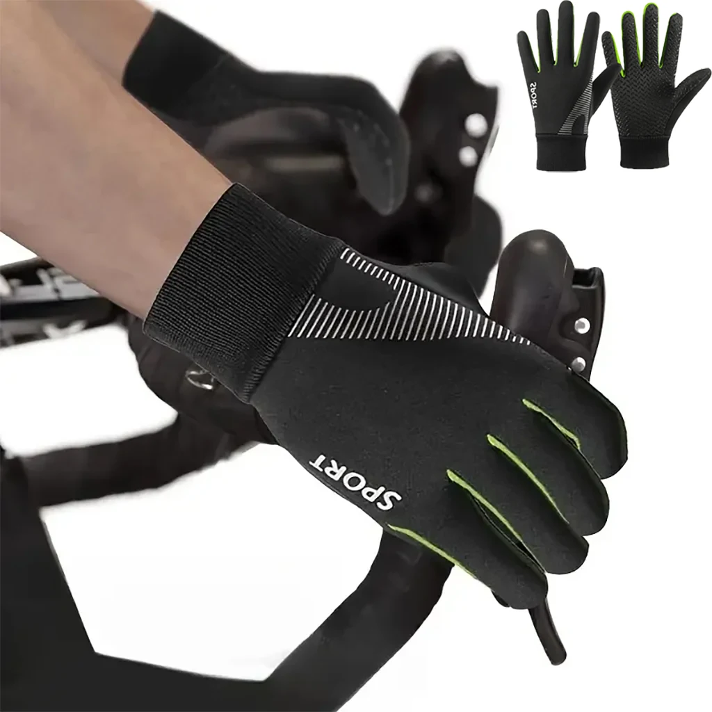 

Boys Girls Winter Warm Gloves Windproof Fleece Lined Full Finger Kids Gloves Anti-Slip Gloves for Cycling Ski Outdoor Sports