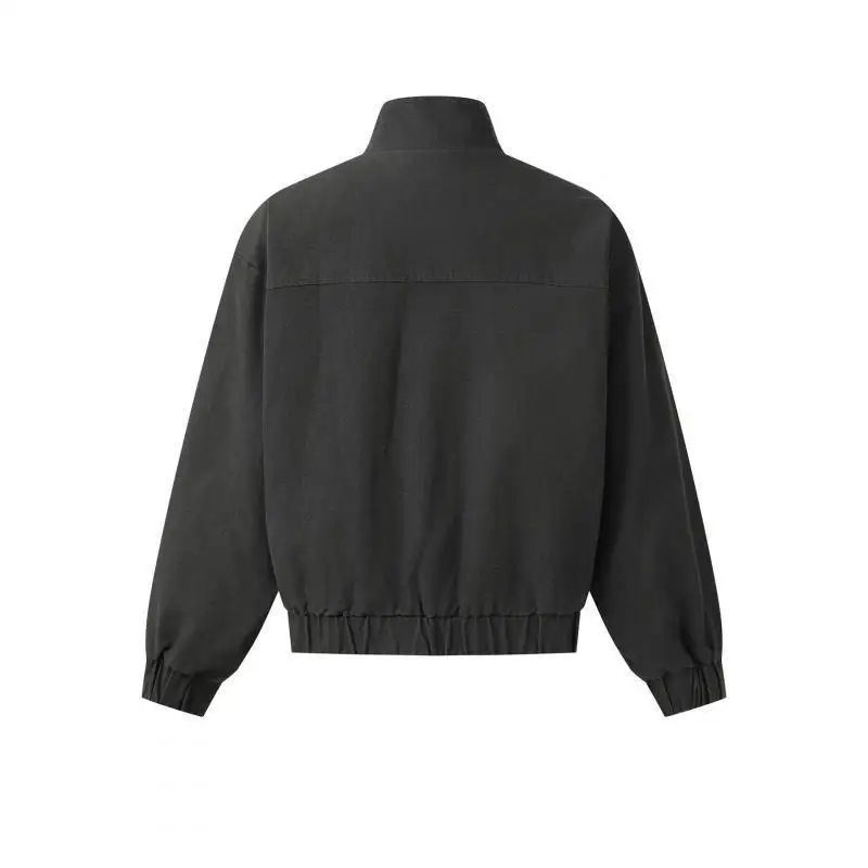 2025 Airplane Buckle Short Stand Collar Denim Jacket Winter Women's Fashion Outerwear Universal Fit Other Material 100%