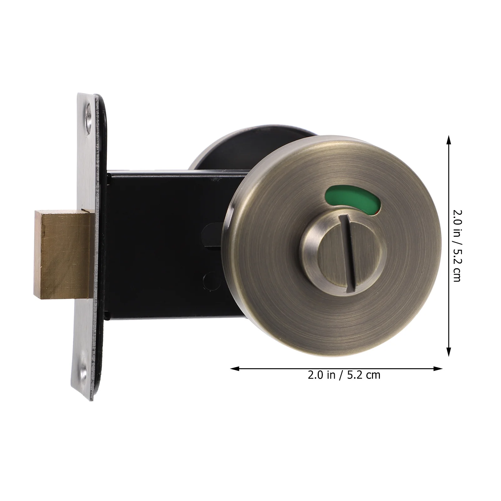 

Bathroom Stall Lock Stainless Steel Durable Vacant Occupied Indicator Toilet Door Lock for Public Bathrooms Office Airports