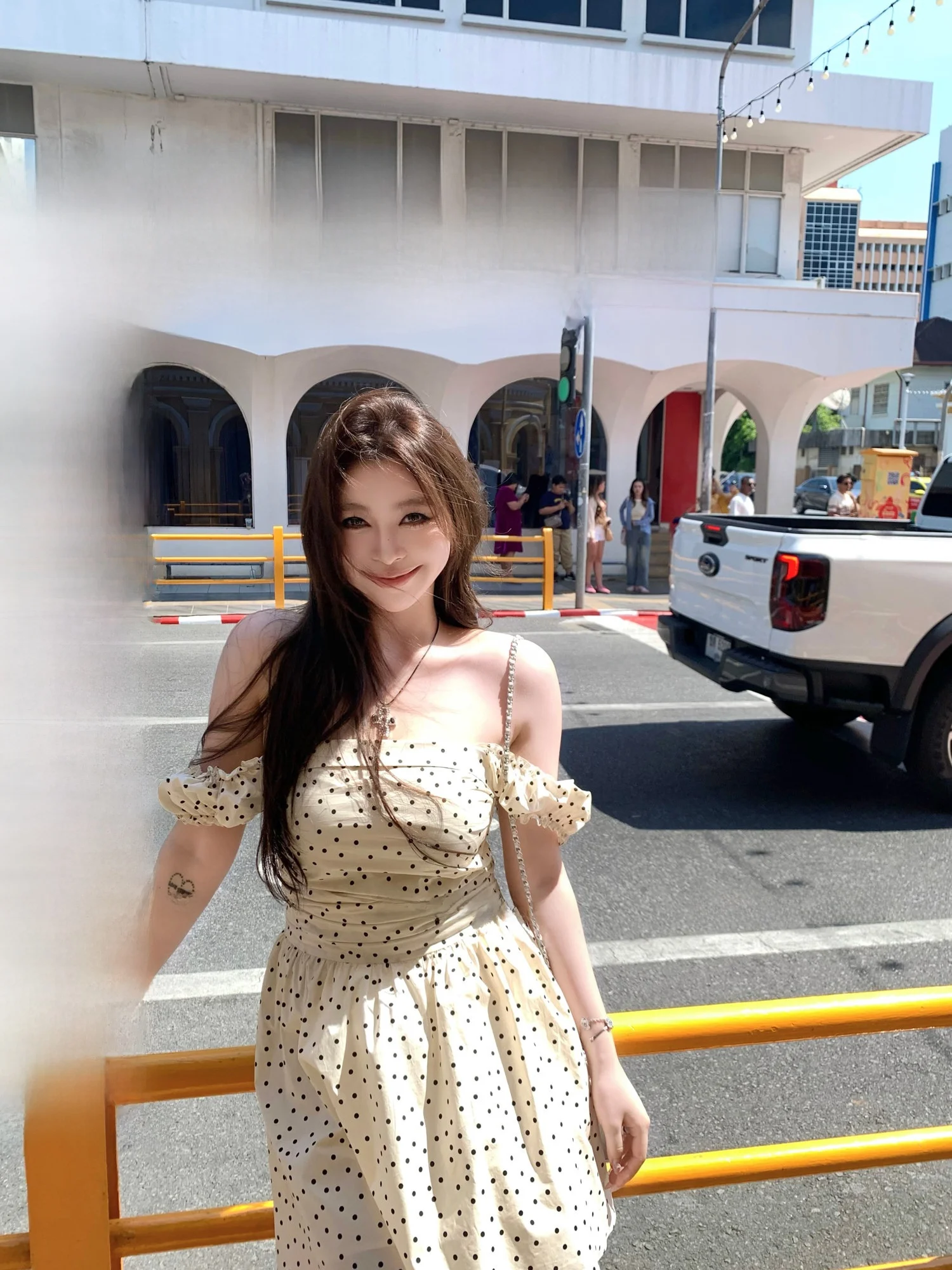 

Женское повседневное хлопковое платье Wild Spicy Summer Polka Dot Dr больших размеров, приталенное, А-силуэта, с открытыми плечами, в французском стиле