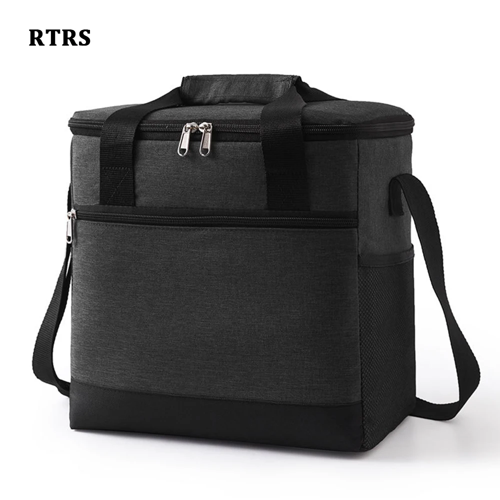 15L Foldable Soft Cooler Bag with Hard Liner Large Insulated Picnic Lunch Bag Box Cooling Camping Bag  Outdoor Activities