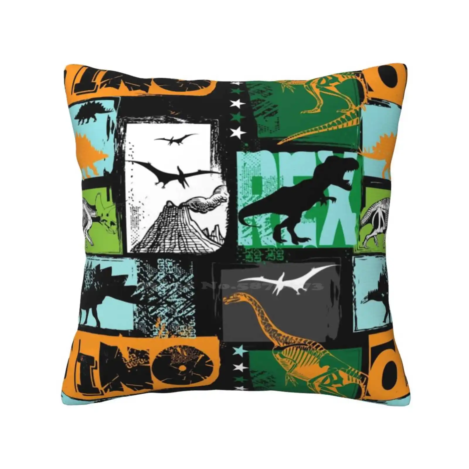 Dinosaur Dino Pattern Bedroom Office Hug Pillowcase T Rex Tyrannosaurus Rex Flying Dinosaur Kids Dinosaur