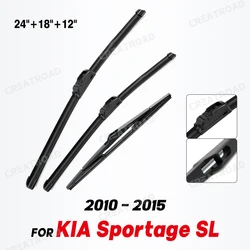 Wiper Front & Rear Wiper Blades Set Kit For KIA Sportage SL 2010 - 2015 Windshield Windscreen Window Brushes 24